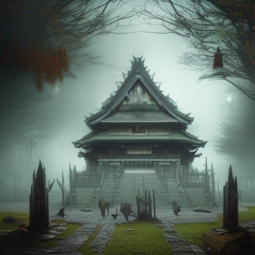 Dark Fantasy Chicken Shrine Concept Art