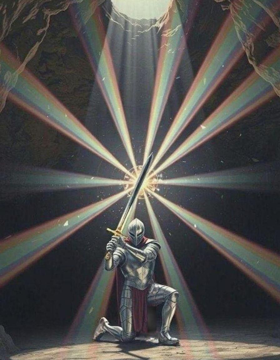 Dark to Light Gradient with Rock Floor