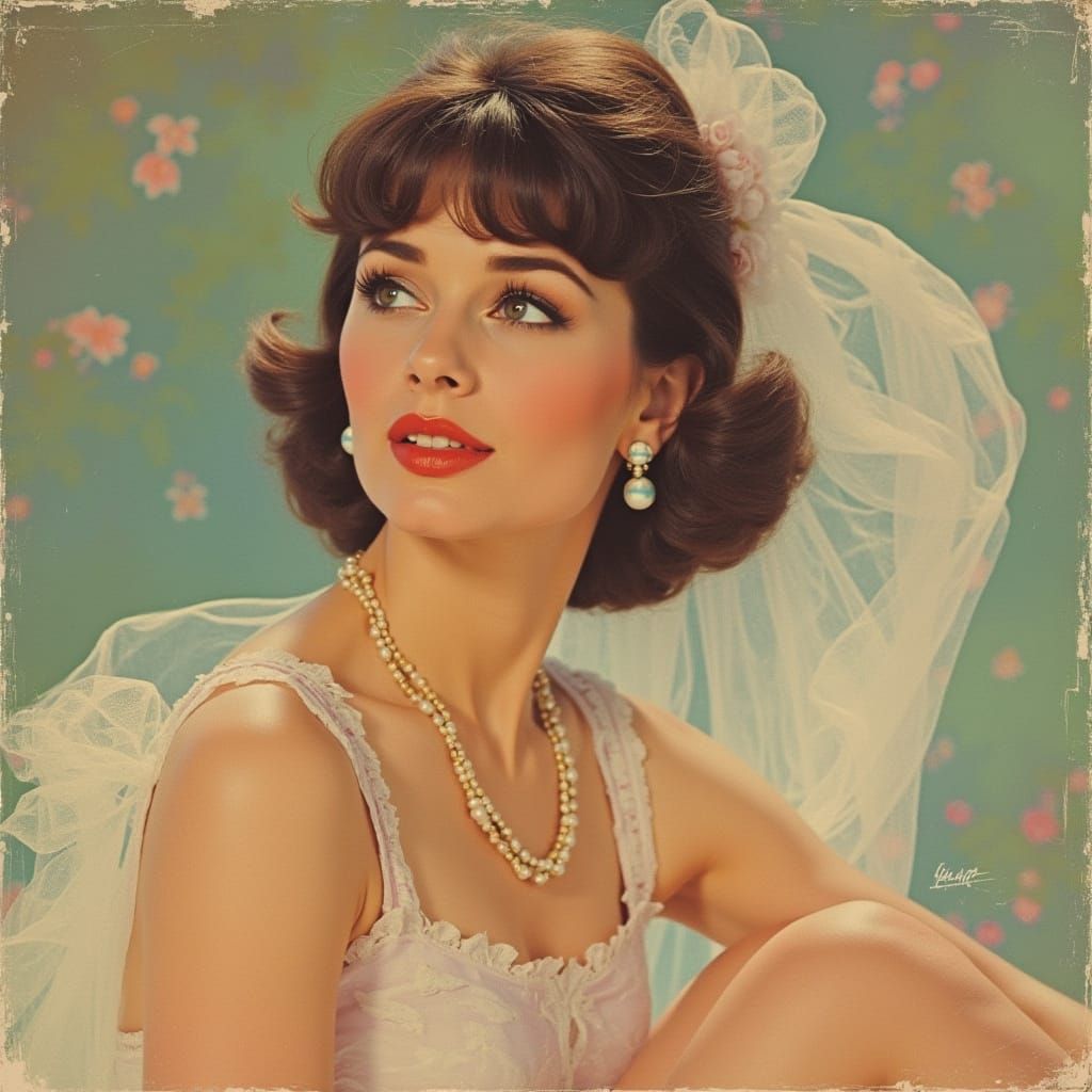 Vintage LP Cover Featuring 1960s Pop Singer