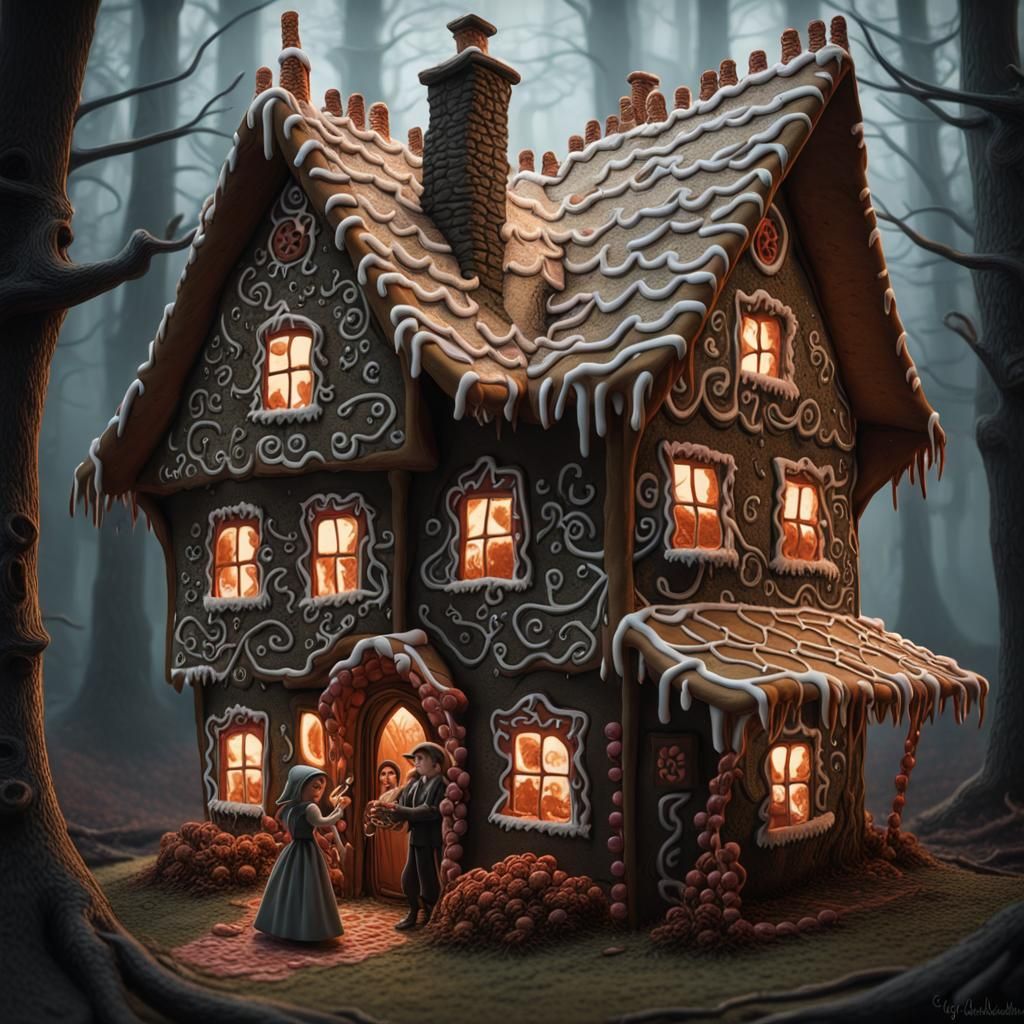 Hansel and Gretel in Dark Forest