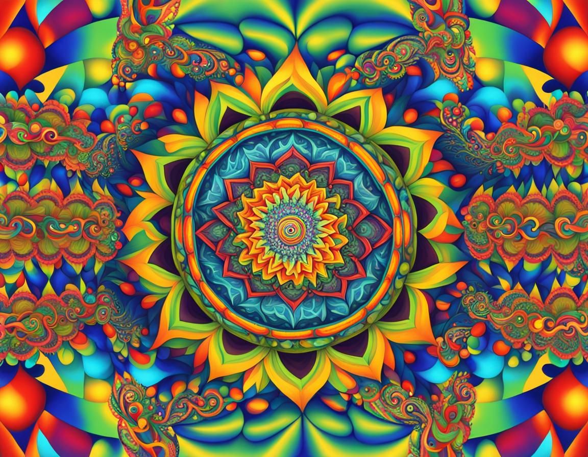 Psychedelic Dance: Fractal Hippie Hallucination