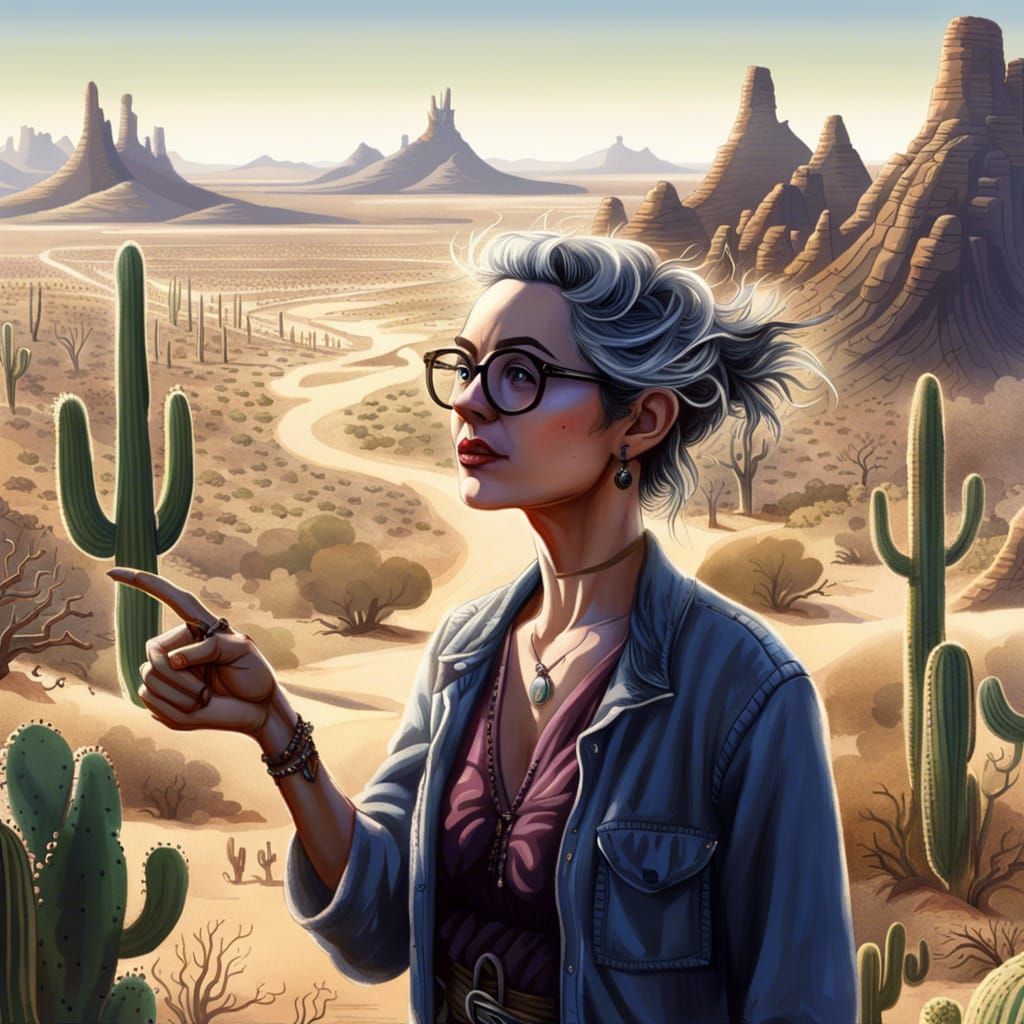 What is She Pointing At?