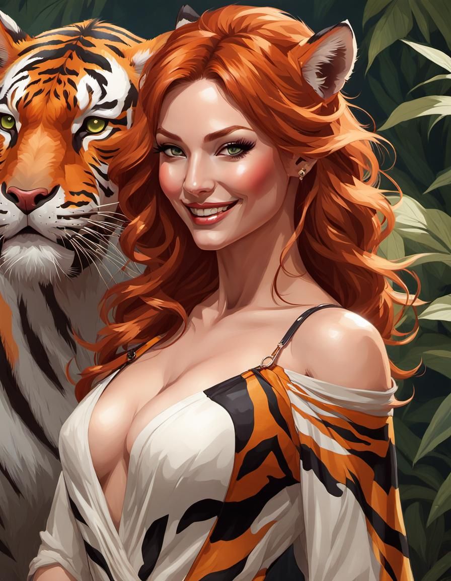 The 2024 Animal print fashion collection - tiger (with optional ears)