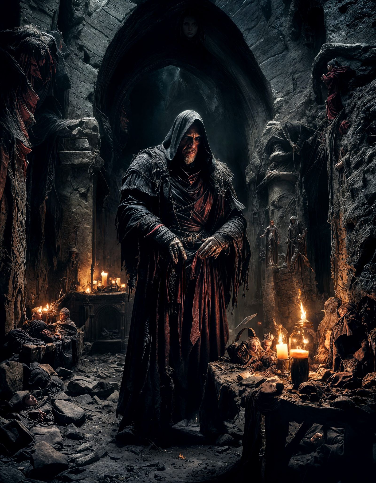 Sinister Spanish Inquisitor in Dark Style