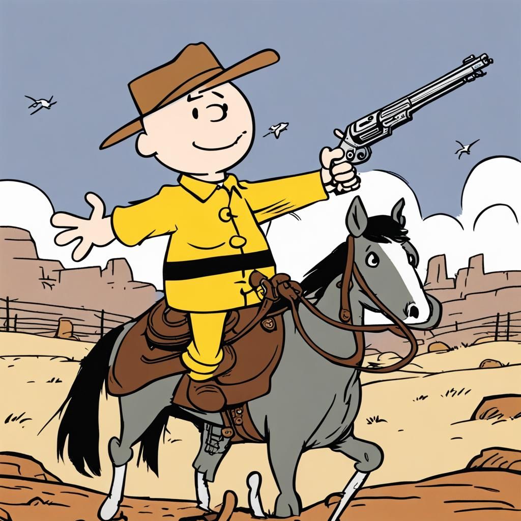 Charlie Brown as a Gunslinger