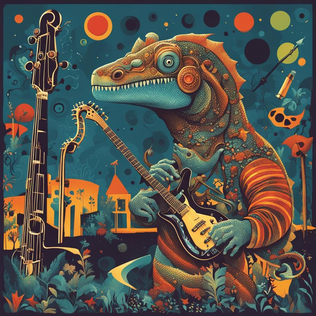 The Jazzasaurus: A Funky Bop Mythical Beast