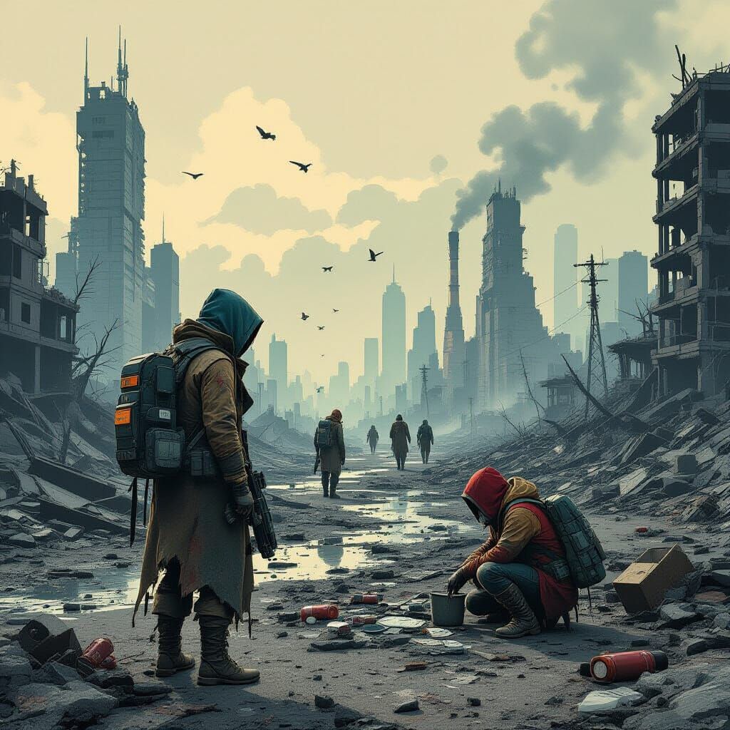 Dystopian Earth: Survival in Ruins as Comic Art