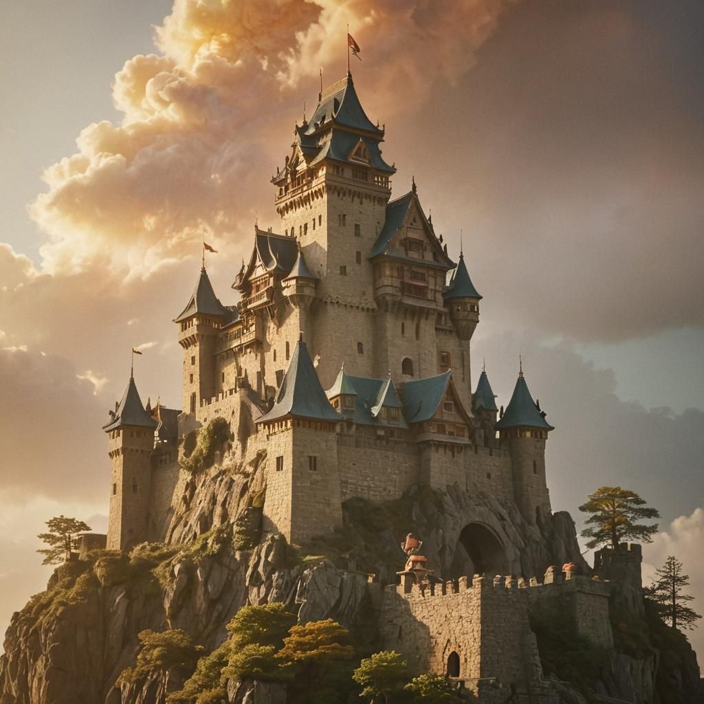 Fantasy Castle: Medieval Meets Japanese Style, Miyazaki-Insp...