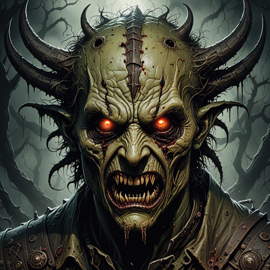 Eldritch Horror in a Dark, Mysterious Landscape