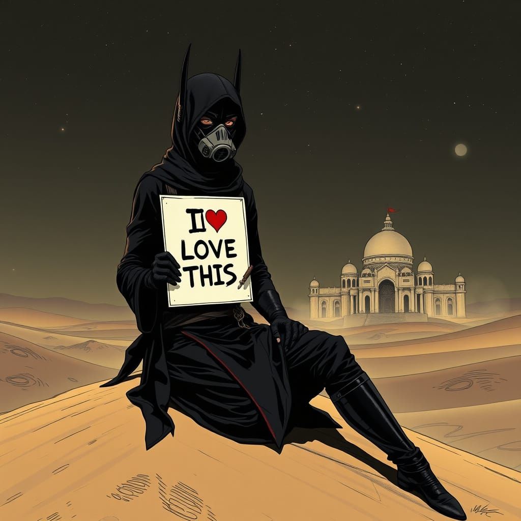 Desert Warrior: A Graphic Novel Lithograph