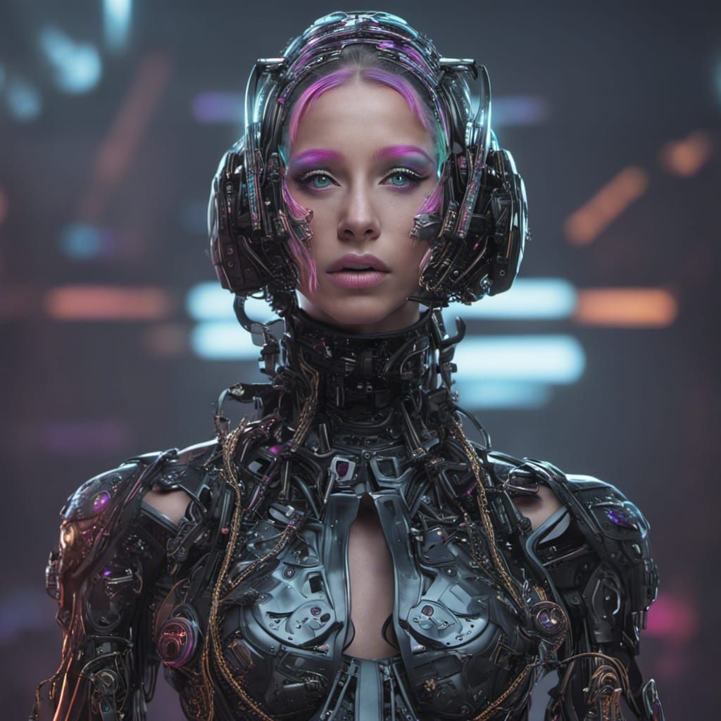 Futuristic Tech Girl