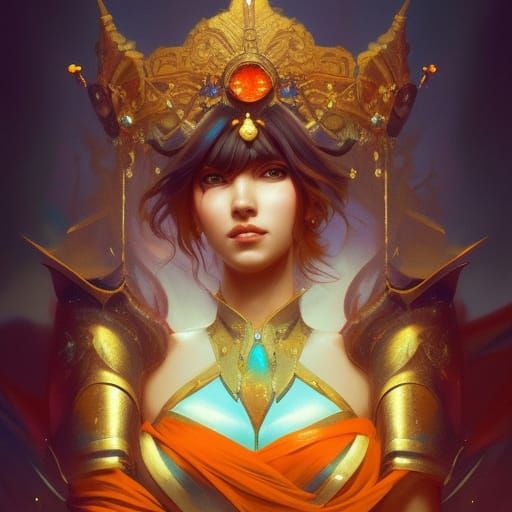 Goldfish Royalty in Hyperdetailed Digital Art