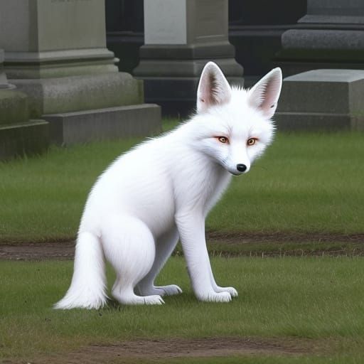 'Albino' fox cubs seen playing in Hull cemetery