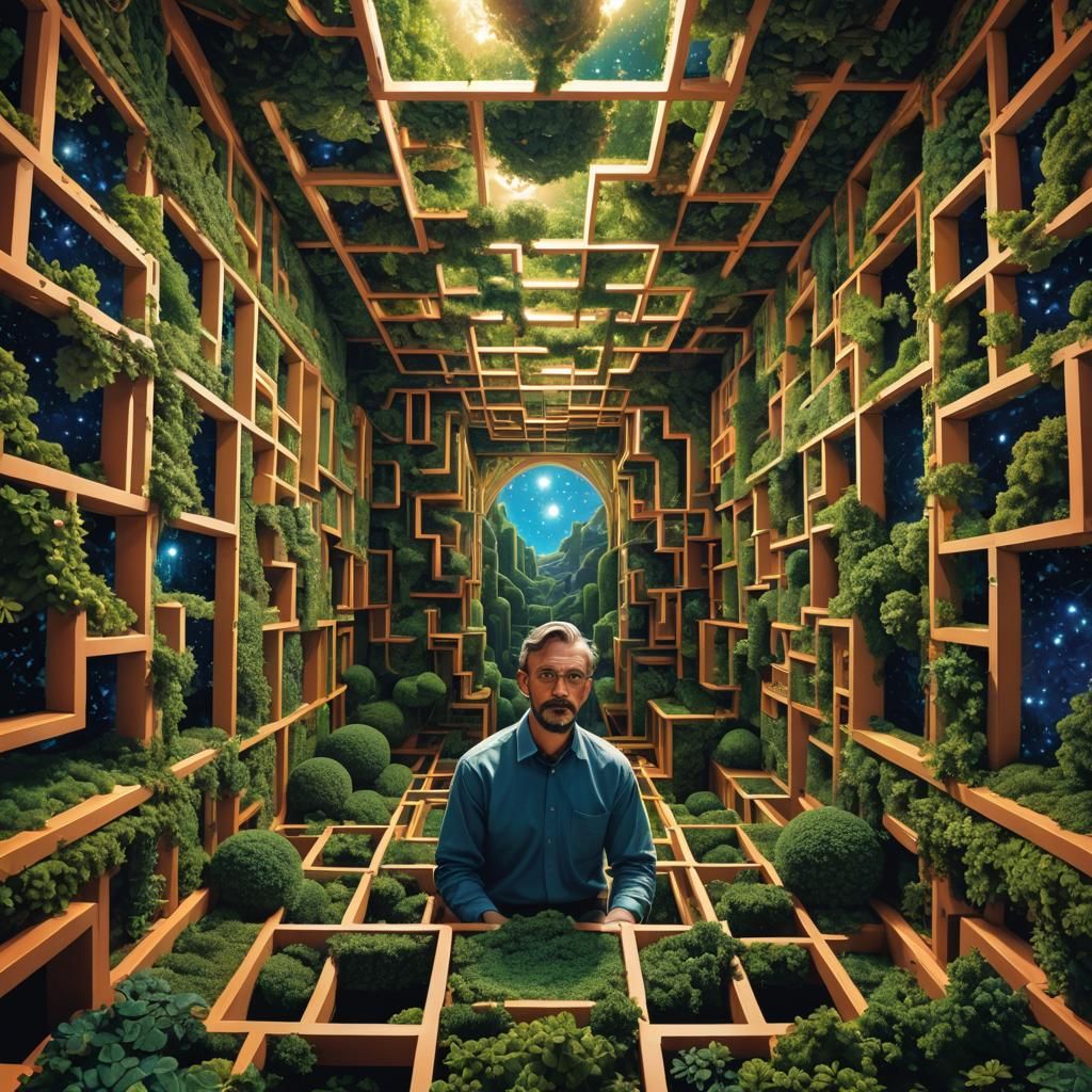 Cosmic Fractal Maze in Zero Gravity