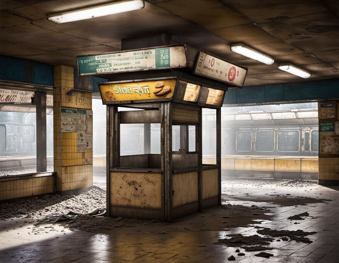 Atmospheric Liminal Space: Abandoned Subway Station
