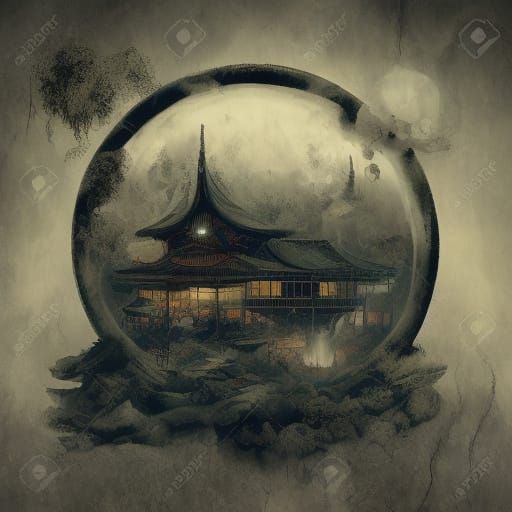 Creepy Children's Tea Party in Eerie Greenhouse