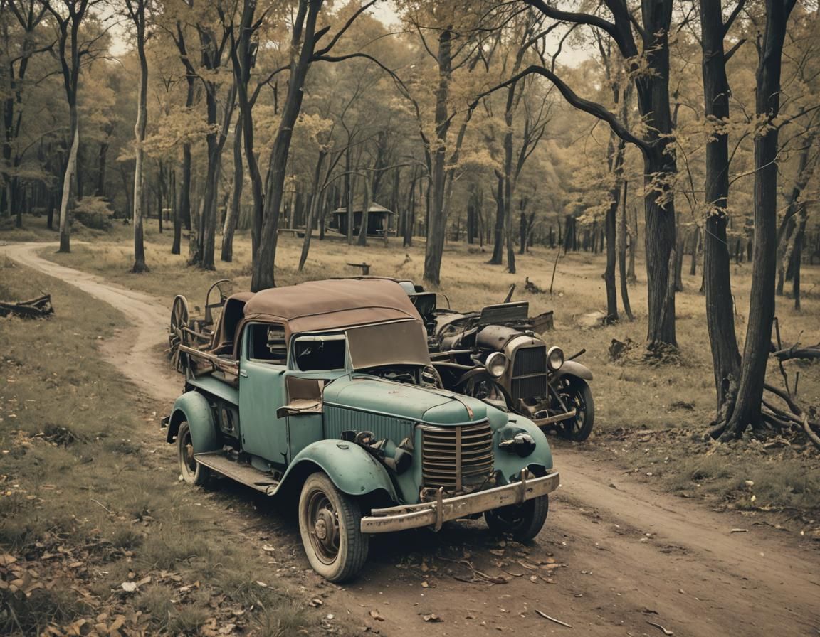 Evocative Scene from the Past in Natural Colors