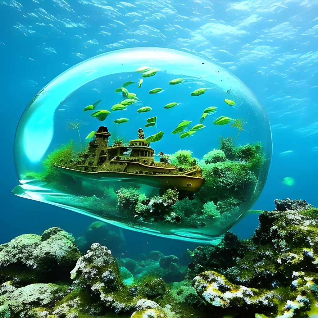 Underwater Maelstrom: A Photorealistic Dive