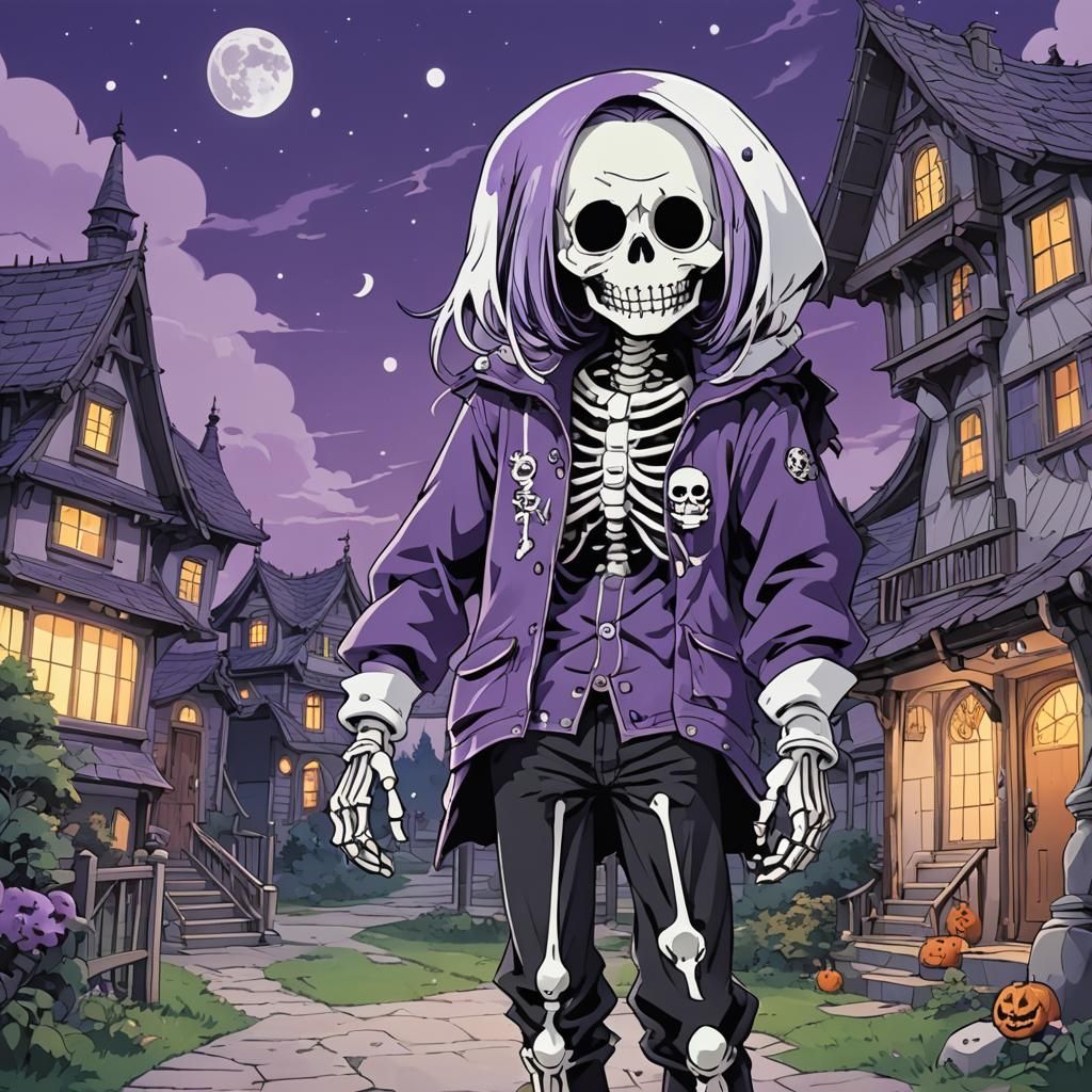 Skid from Spooky Month in Anime Style