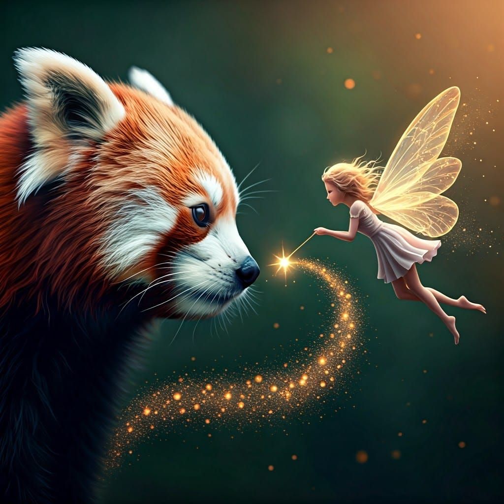 Luminescent Fairy in Enchanted Encounter