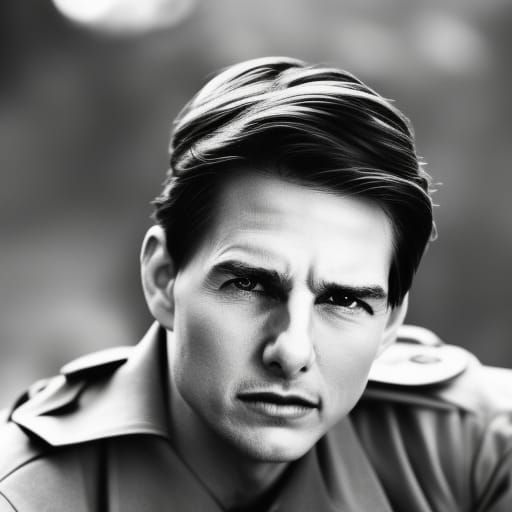 Vintage Sepia Portrait of a 1940s Movie Star