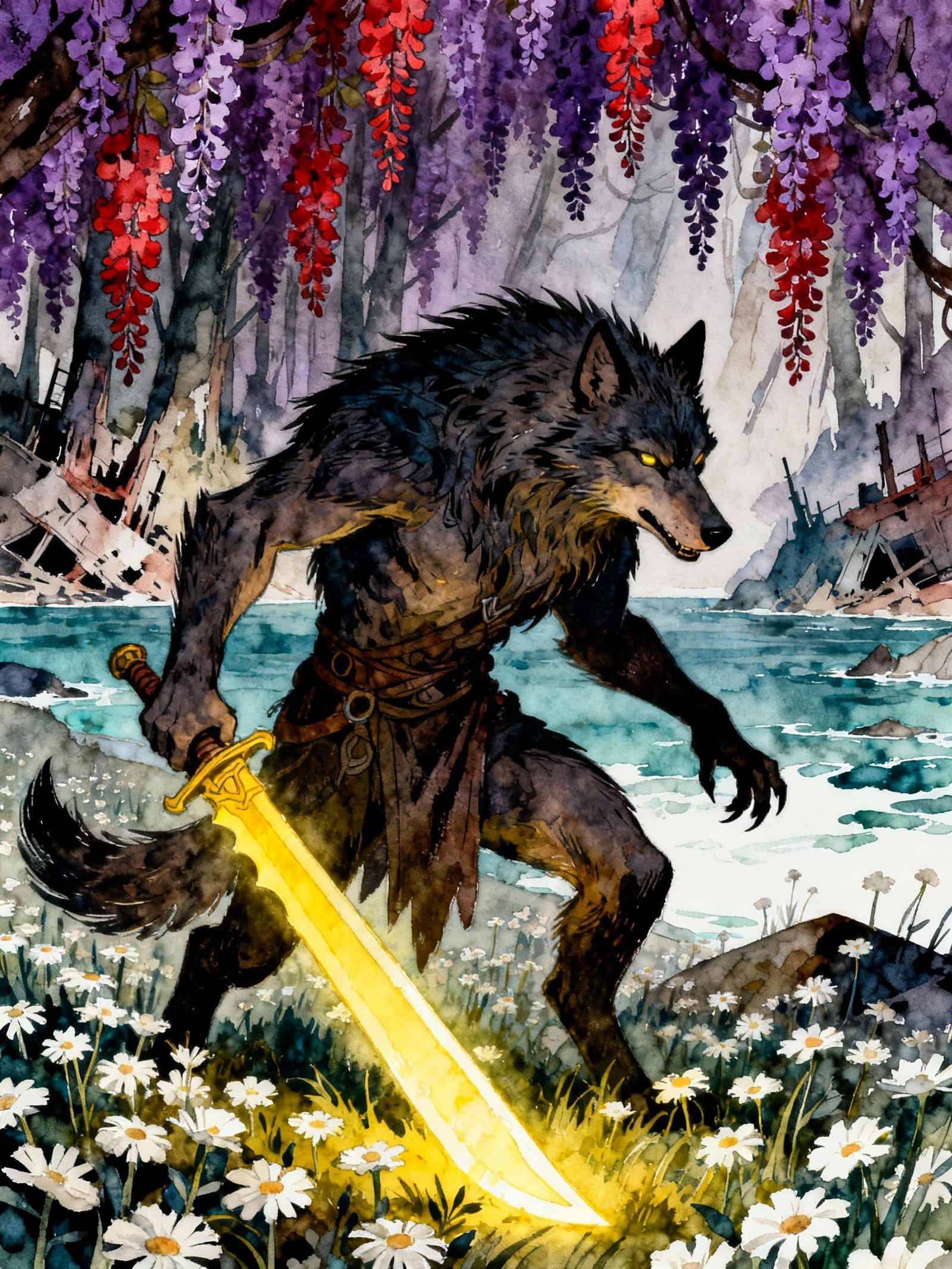 in the minimalist illustrative style of pascal campion, BakaArts, Rlonart, sable, Supergiant Games :: Dark comic style, ...