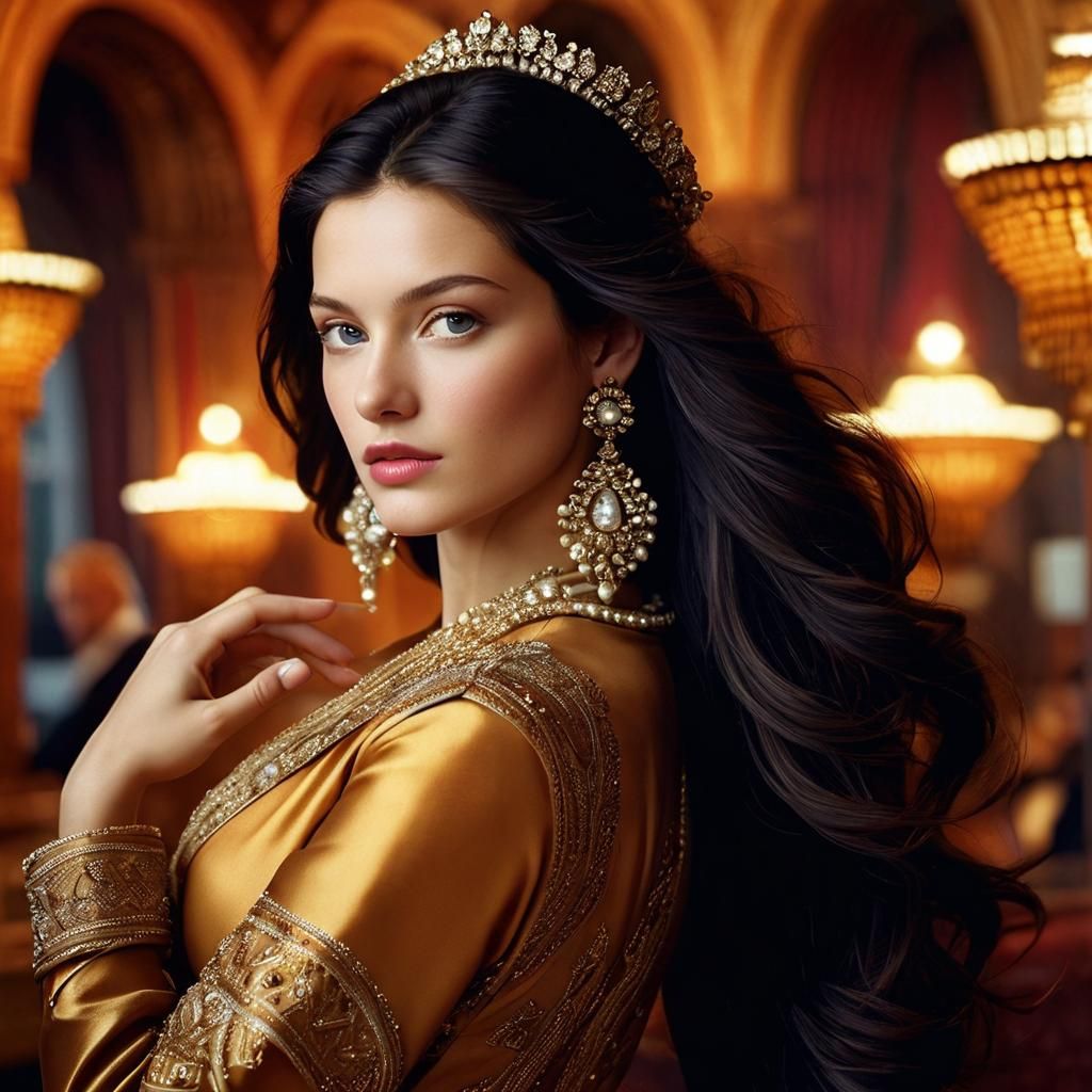 Beautiful Woman's Portrait in Fashion Photography Style