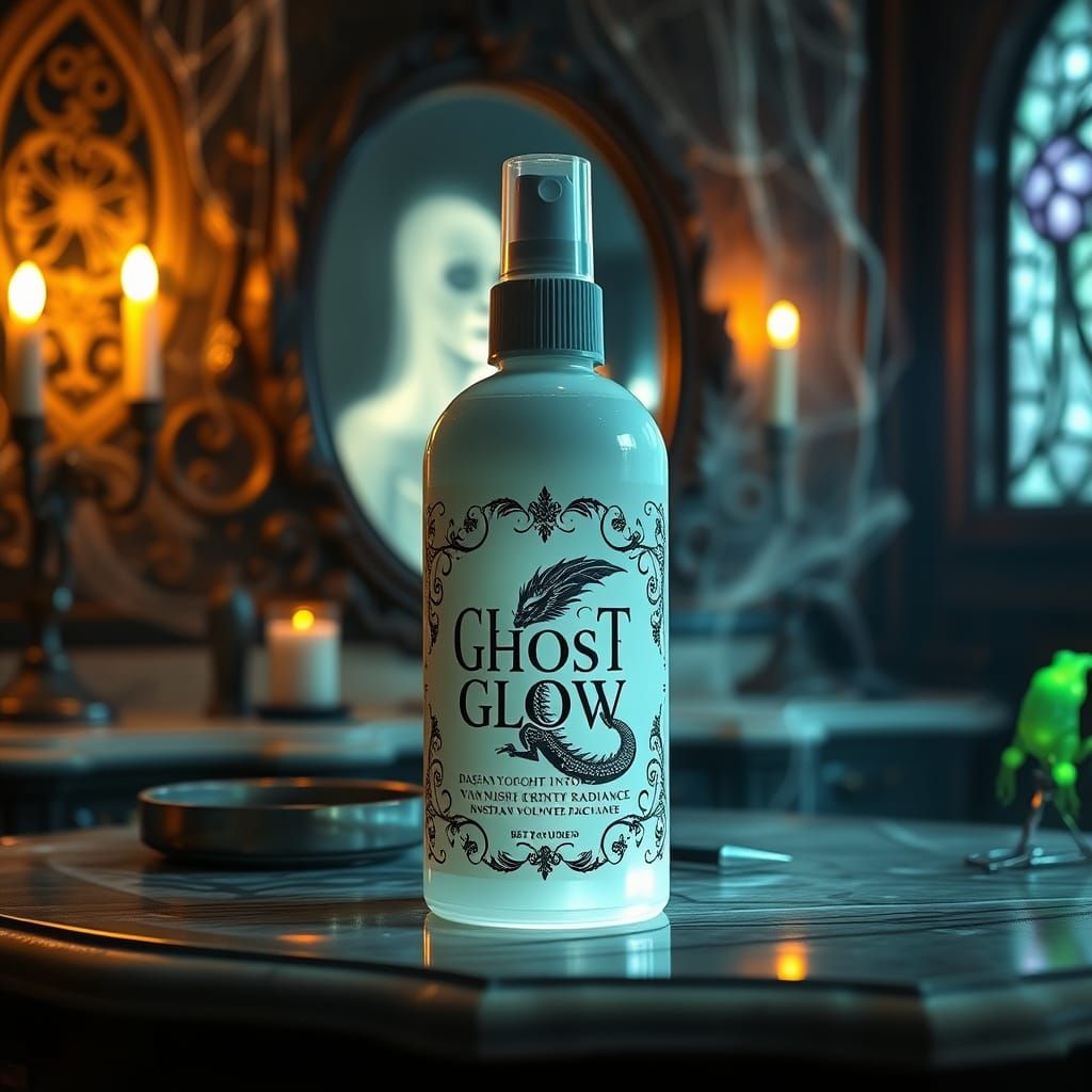Mysterious Beauty Products in Haunted Landscapes