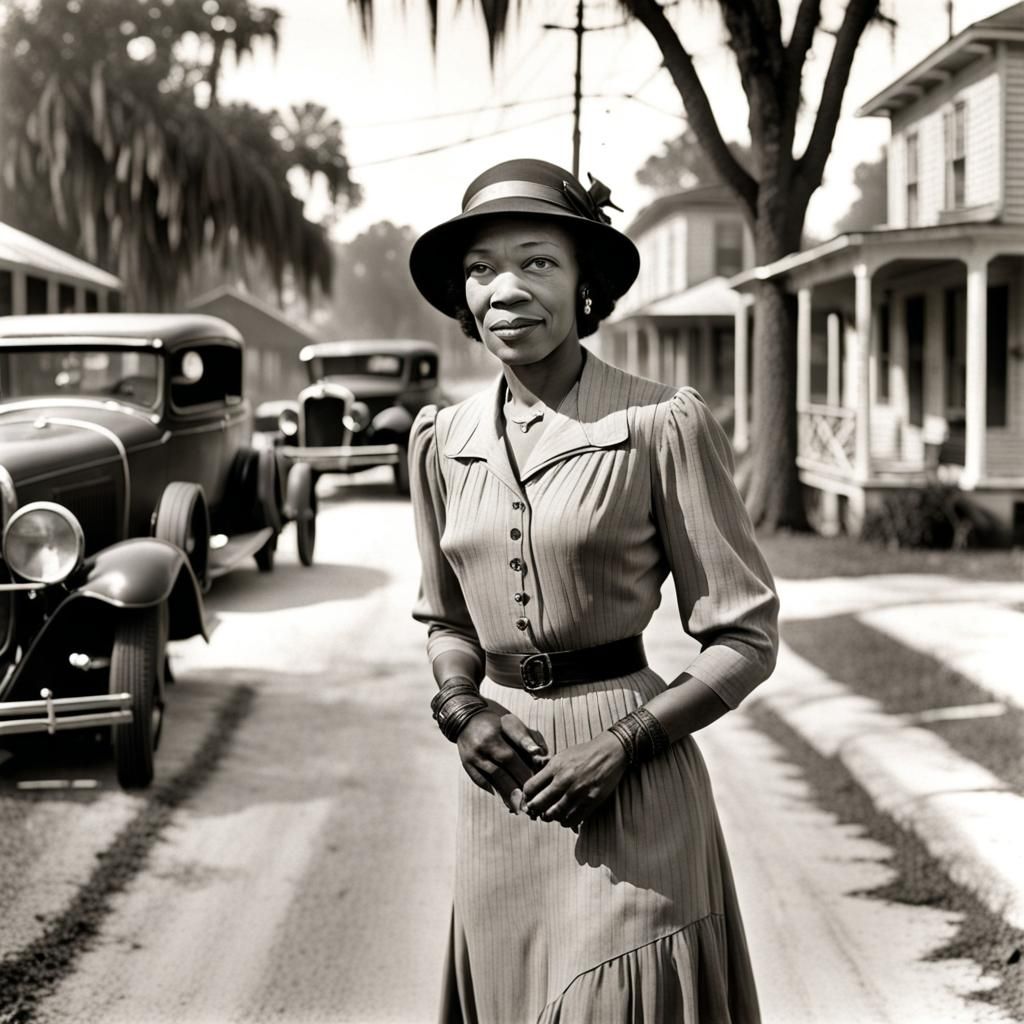 Zora Neale Hurston in 1930s Florida, Art Deco
