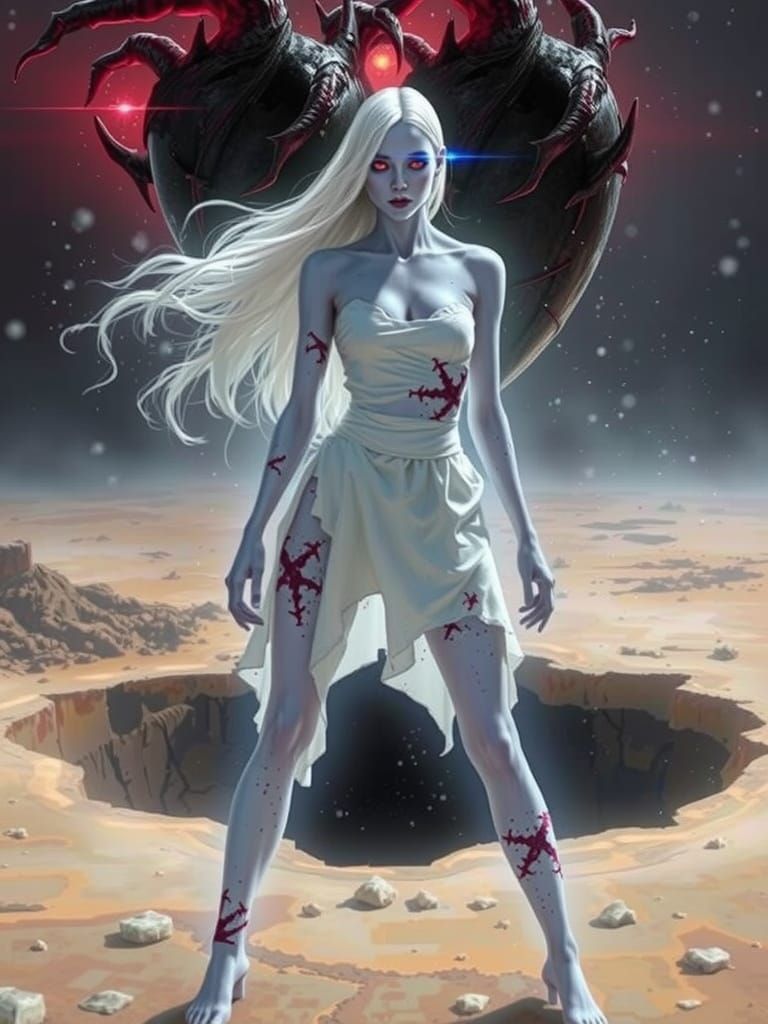 Grayfia Lucifuge in Dark, Unsettling Style