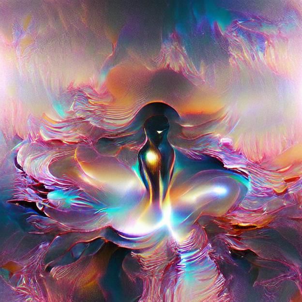 Ethereal Aura of Light and Serenity