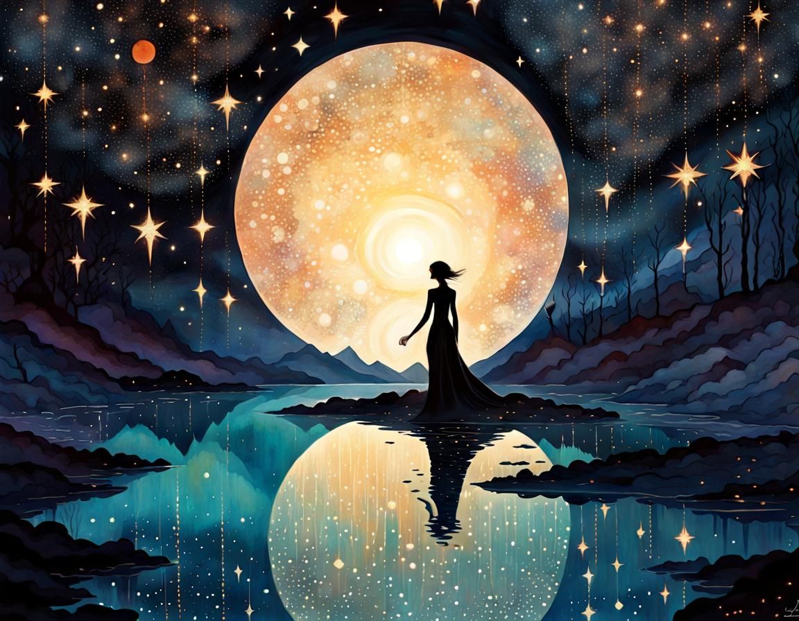 Vibrant Surrealist Fantasy World in Tempera Style