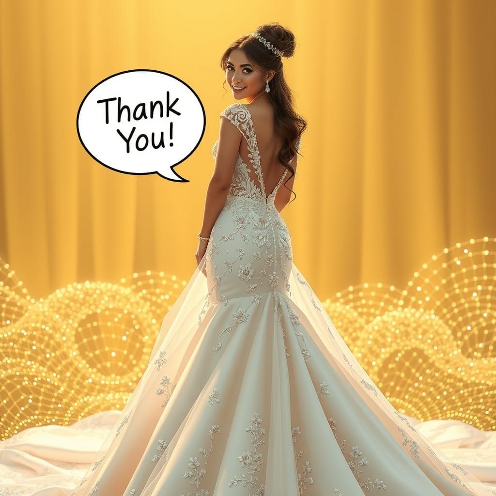 Ethereal Bride in Delicate Floral Embroidery with Twinkling ...