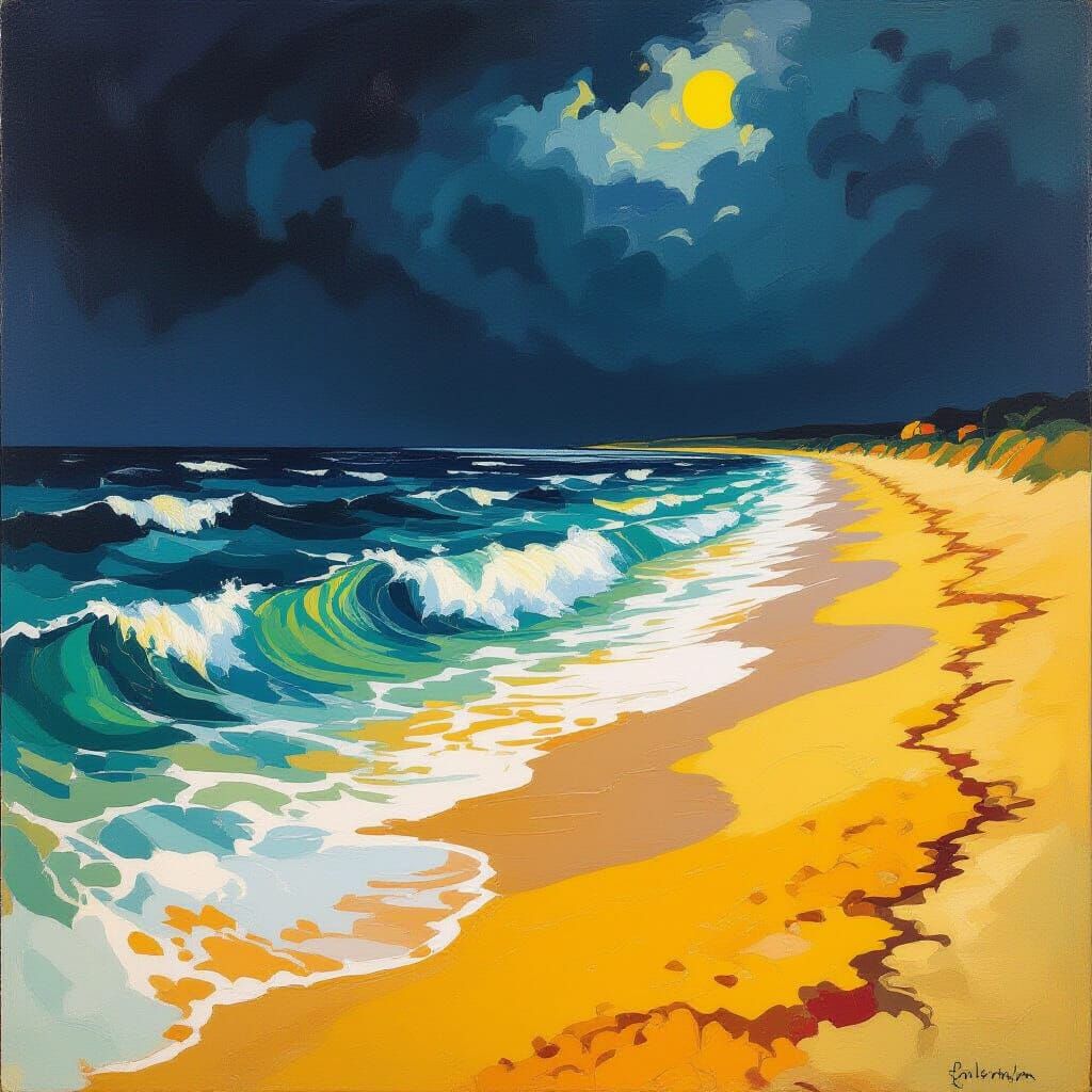 Stormy Sea Meets Sunny Beach: Chaos and Order