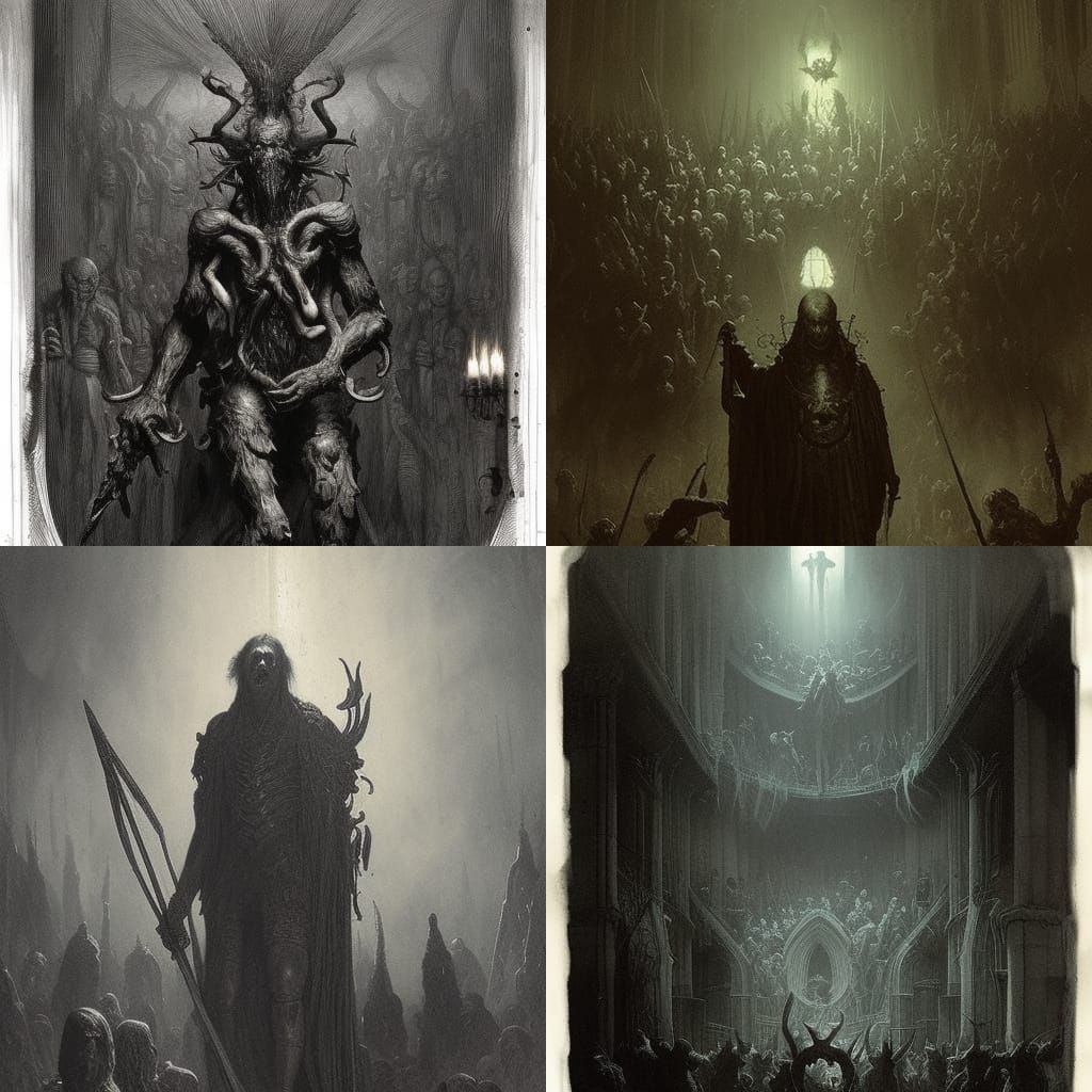 Monstrous Chivalric Order in Horror Style