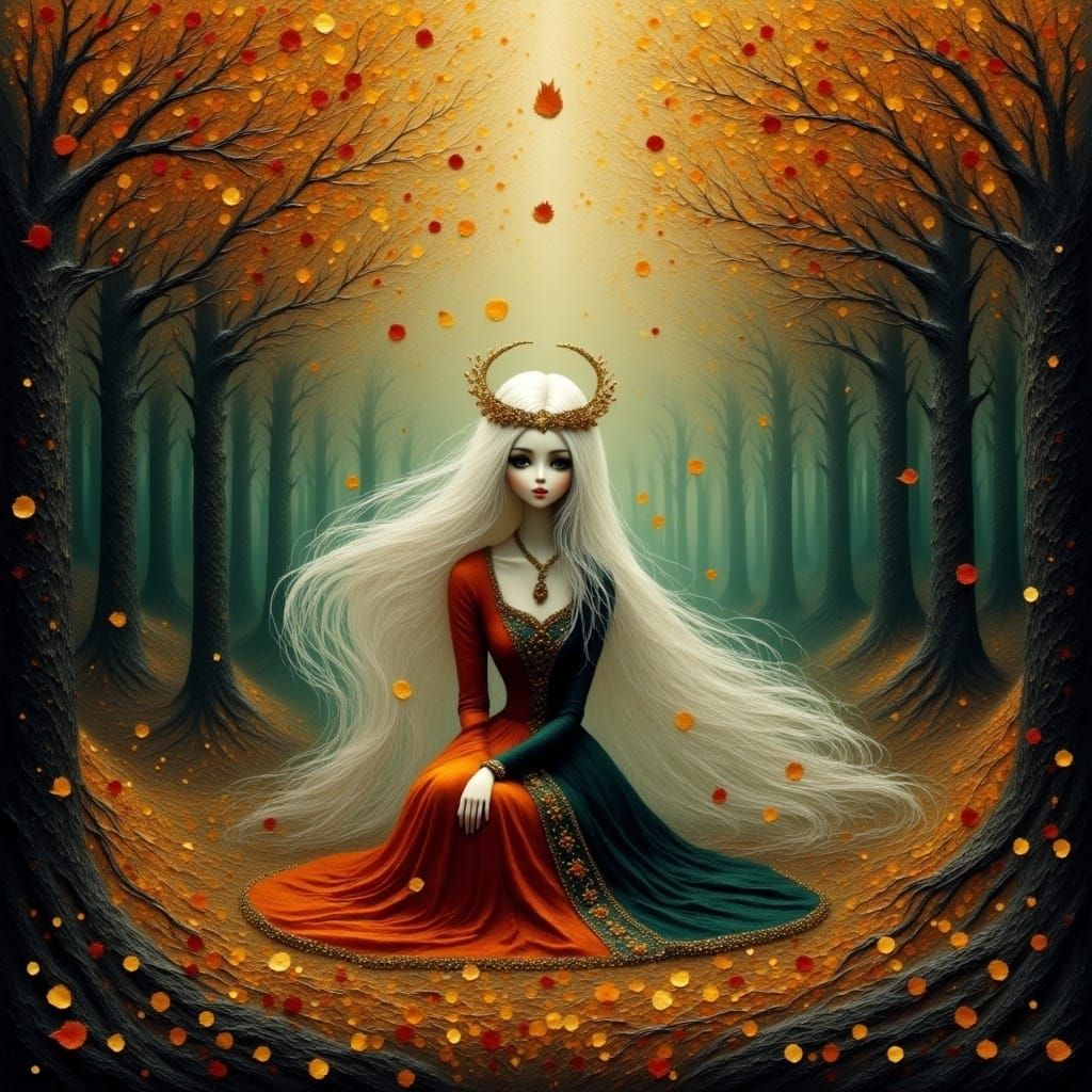 Celtic Autumn Celebration in Mystical Forest