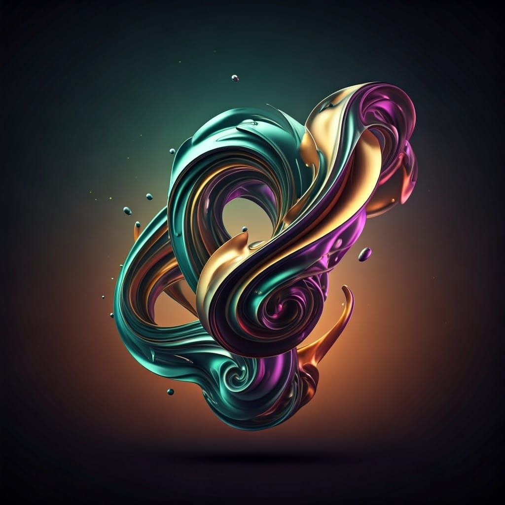 Ethereal Music Note in Neon Hues