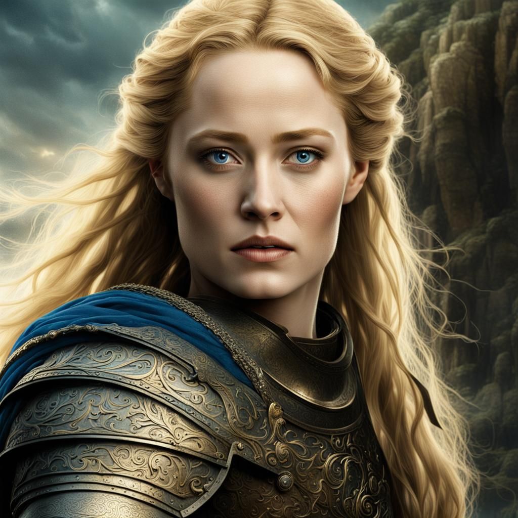 Éowyn Shield Maiden: Epic Digital Matte Painting