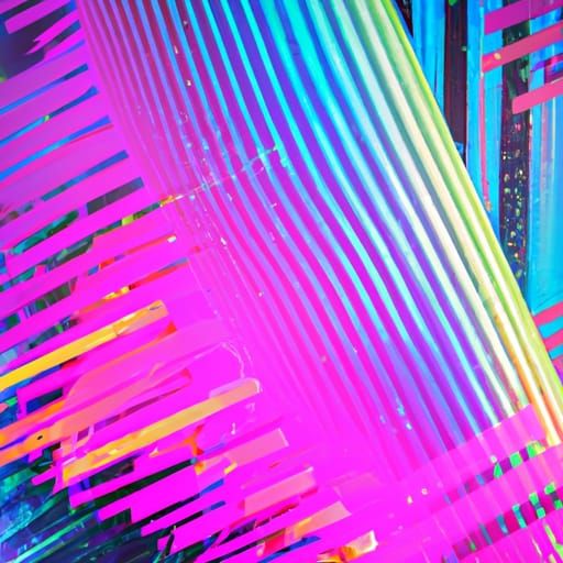 Minimalist Pastel Lines: Dark Fantasy Concept Art