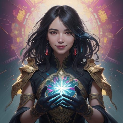 Ethereal Joyful Supernatural Portrait