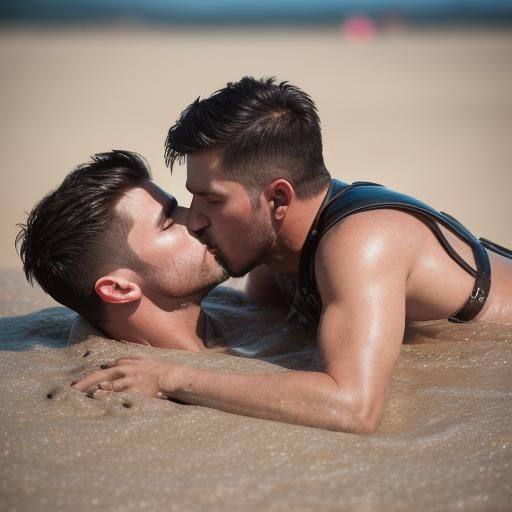 Leather Daddies' Quicksand Kiss: Erotic Photography