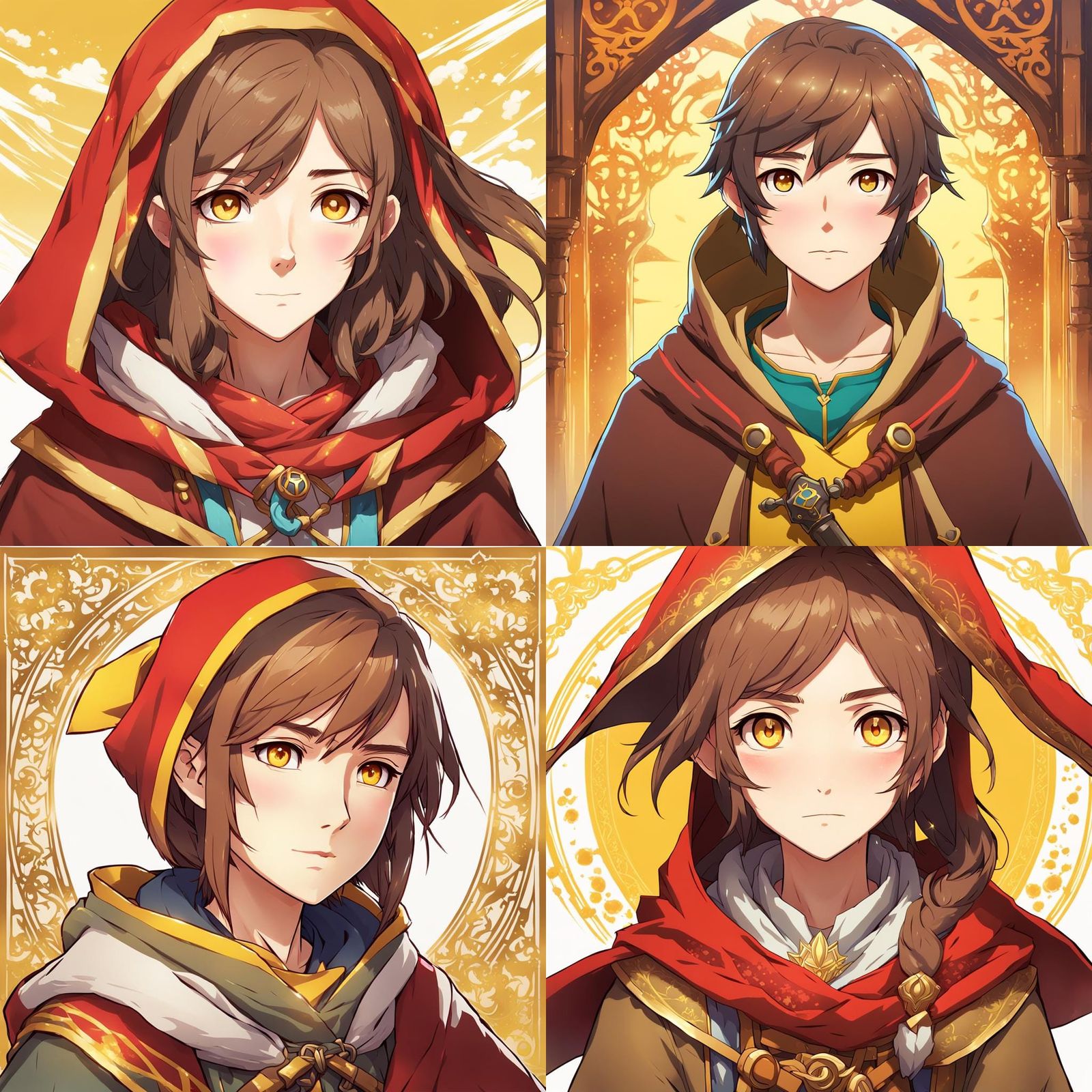 Anime Girl Portrait in Breath of the Wild Style