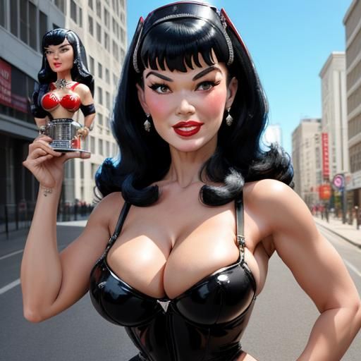 Bettie Page as Bobblehead Figurine