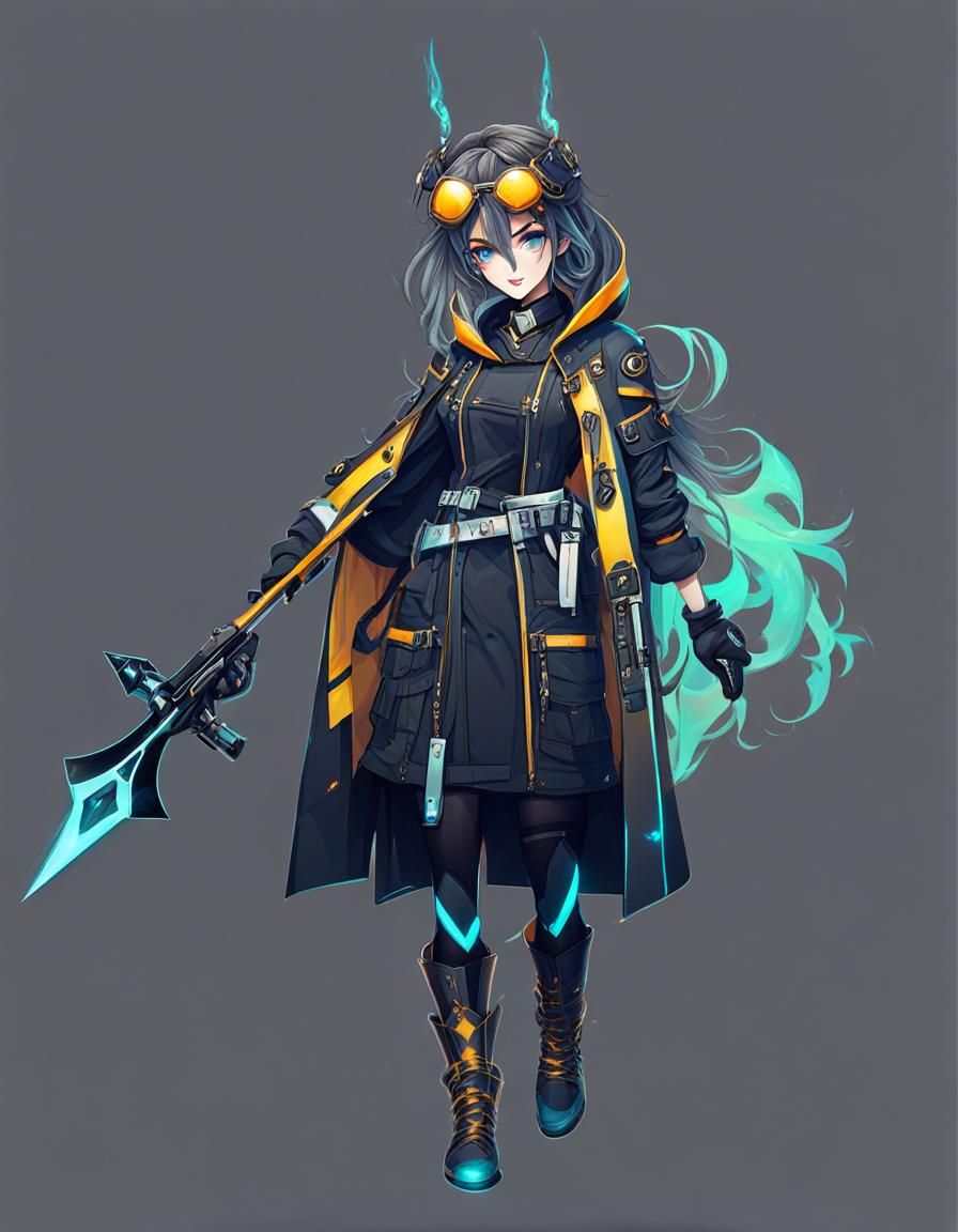 Attractive Character in Light Style