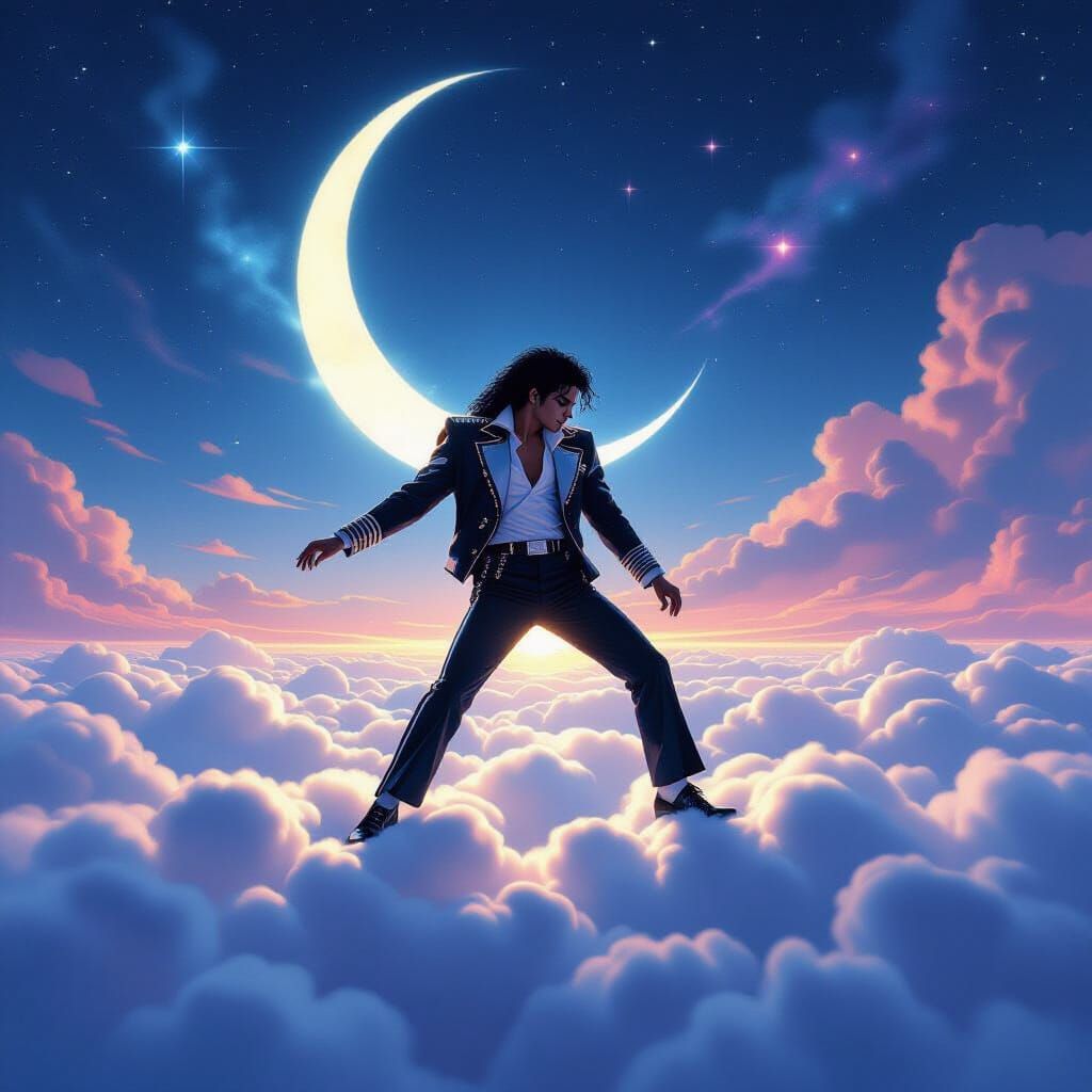 Michael Jackson Moonwalks on Cosmic Cloud