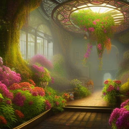 Fantastical Flower Solarium in the Rain