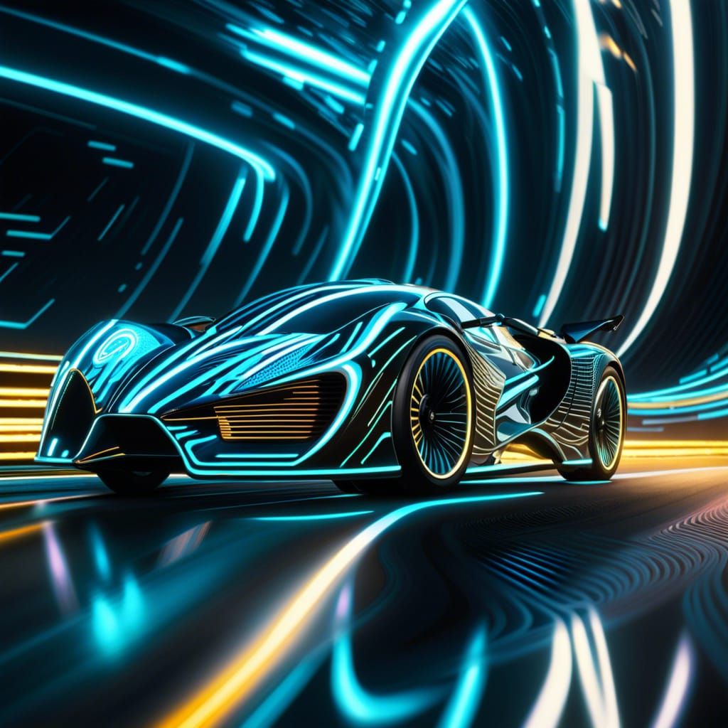 Lightcycles Racing in Tron with Dynamic Lighting