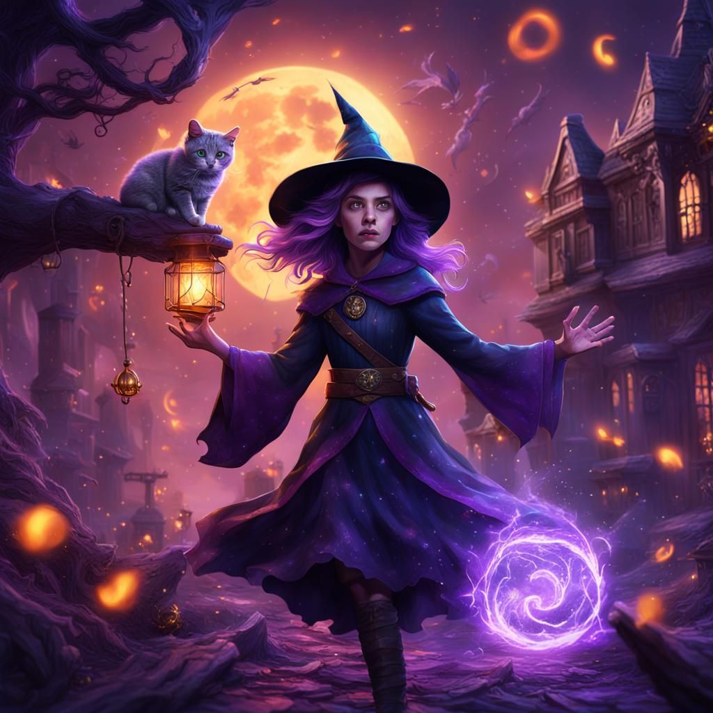 Young Witch Struggles with Magic Power