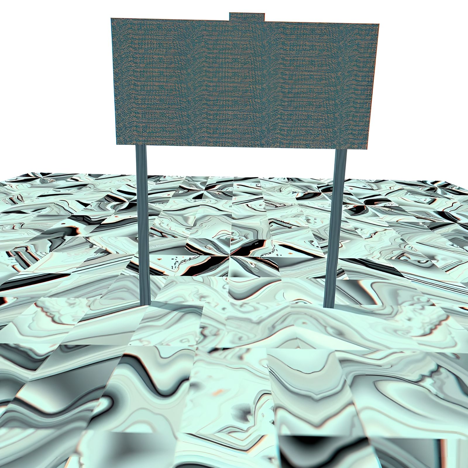 Distorted 3D Autostereogram with Glitch Effects