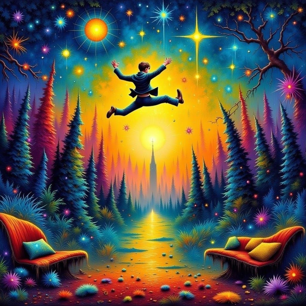 Abstract AI Art: Dynamic Flowing Lines